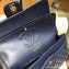 Chanel Classic Flap Medium Bag A1112 Navy Blue in Original Leather with Gold/ Hardware 2018