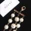 Gucci Crystal Double G Bracelet ‎519658 Aged Gold 2018