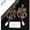 Gucci Crystal Double G Earrings ‎515825 Aged Gold Finish 2018  