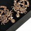 Gucci Crystal Double G Earrings ‎515825 Aged Gold Finish 2018  