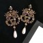 Gucci Crystal Double G Earrings ‎515825 Aged Gold Finish 2018  