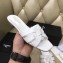 Saint Laurent Slide Sandal In Leather With Intertwining Straps White 2018