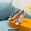 Louis Vuitton Heel 7cm leather and Monogram Bow Popi Pumps Nude 2022