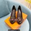 Louis Vuitton Heel 7cm leather and Monogram Bow Popi Pumps Black 2022