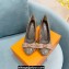 Louis Vuitton Heel 7cm leather and Monogram Bow Popi Pumps Gray 2022