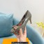 Louis Vuitton Heel 7cm leather and Monogram Bow Popi Pumps Gray 2022