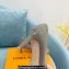 Louis Vuitton Heel 7cm leather and Monogram Bow Popi Pumps Gray 2022
