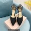 Mach & Mach Heel 12.5cm Platform 3cm Satin Sandals Black 2022