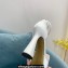 Mach & Mach Heel 12.5cm Platform 3cm Satin Sandals White 2022
