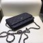 Chanel Caviar Leather Quilting Wallet On Chain WOC Bag Black/Silver