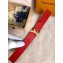  Louis Vuitton Monogram Vernis Leather Belt 30mm Width Red 