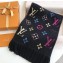 Louis Vuitton Logomania Rainbow Scarf M70899 Black 2018