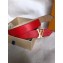  Louis Vuitton Monogram Vernis Leather Belt 30mm Width Red 