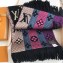 Louis Vuitton Logomania Rainbow Scarf M70899 Black 2018