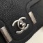 Chanel Grained Calfskin Medium Archi Chic Flap Bag Black 2018