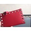 Valentino Rockstud Pocket Bi-Fold Wallet 0605 Red