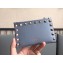 Valentino Rockstud Pocket Bi-Fold Wallet 0605 Blue