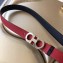 Ferragamo Saffiano Calf Leather Belt 25mm Width Red 