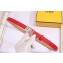 Fendi Rainbow Leather Belt 20mm Width Red 2018