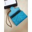 Gucci Velvet GG Marmont Matelassé Chevron Mini Bag 474575 Light Blue 2017
