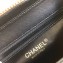 Chanel CC Filigree Grained Vanity Case Medium Bag A93343 Beige/Black
