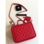 Chanel CC Filigree Grained Vanity Case Medium Bag A93343 Red