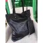 Chanel CC Logo Grained Deerskin Large Shopping Bag A92981 Black