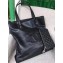 Chanel CC Logo Grained Deerskin Large Shopping Bag A92981 Black