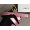 Gucci Width 2.5cm Leather Belt Pink with G Buckle 2018