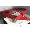 Gucci Width 3cm Leather Belt Red with Tiger Head 2018
