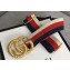 Gucci Sylvie Web Elastic Belt With Torchon Double G Buckle 2018