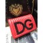 Dolce & Gabbana DG Girls Shoulder Bag In Quilted Nappa Leather Red 2018