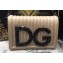 Dolce & Gabbana DG Girls Shoulder Bag In Quilted Nappa Leather Nude 2018