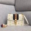 Gucci Sylvie Web Bee Star Small Shoulder Bag 524405 White 2018