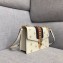 Gucci Sylvie Web Bee Star Small Shoulder Bag 524405 White 2018