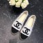 Chanel CC Logo Tweed Fabric Espadrilles G34436 White 2019