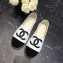 Chanel CC Logo Lambskin and Suede Calfskin Espadrilles White/Black 2019