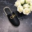 Chanel Gold Logo Espadrilles Mules Black 2019