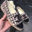 Chanel CC Logo Tweed Fabric Espadrilles G34436 Beige 2019