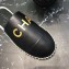 Chanel Gold Logo Espadrilles Mules Black 2019