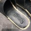 Chanel Gold Logo Espadrilles Mules Black 2019