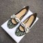 Dior J'Adior And Bow Ribbon Ballet Pumps In Obliuqe Jacquard Canvas Green 2019