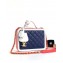 Chanel CC Filigree Grained Vanity Case Medium Bag A93343 Blue/White/Orange 2018