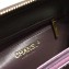 Chanel CC Filigree Grained Vanity Case Medium Bag A93343 Metallic Burgundy
