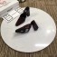 Balenciaga Heel 9cm Round Toe Calfskin Mules Burgundy 2019