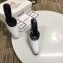 Balenciaga Heel 9cm Round Toe Calfskin Mules White 2019