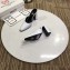 Balenciaga Heel 9cm Round Toe Calfskin Mules White 2019