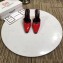 Balenciaga Heel 9cm Round Toe Calfskin Mules Red 2019
