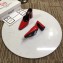 Balenciaga Heel 9cm Round Toe Calfskin Mules Red 2019