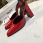 Balenciaga Heel 9cm Round Toe Calfskin Mules Red 2019